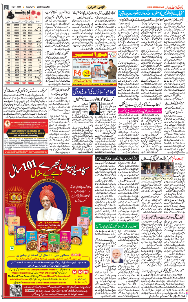 Chandigarh 2020-11-29