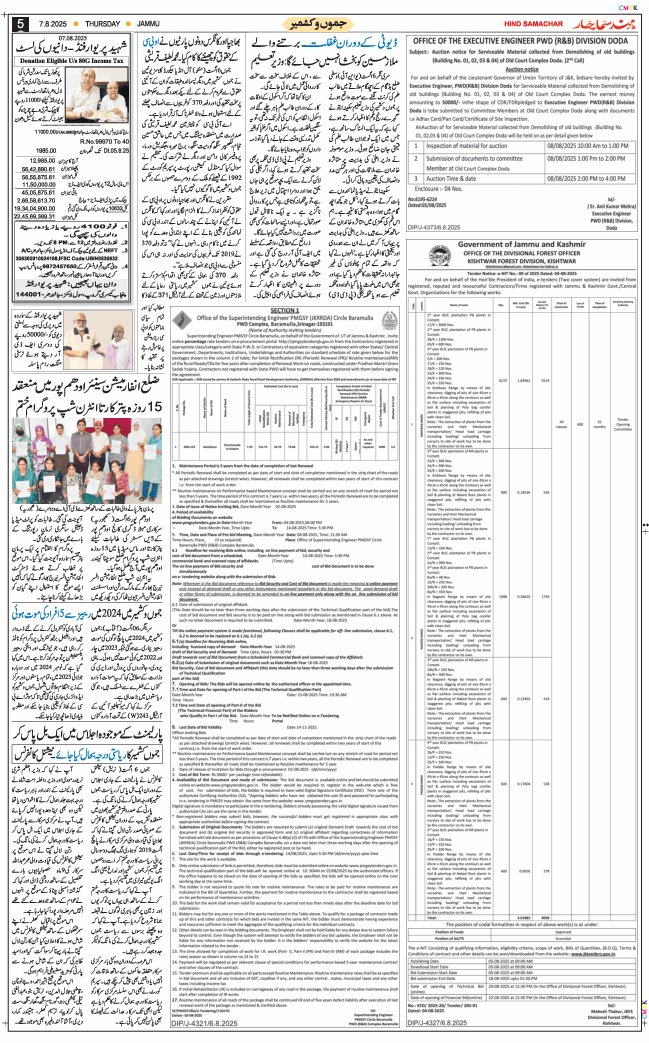 Jammu 2025-08-07