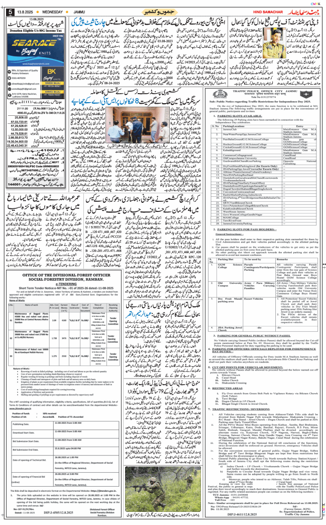 Jammu 2025-08-13
