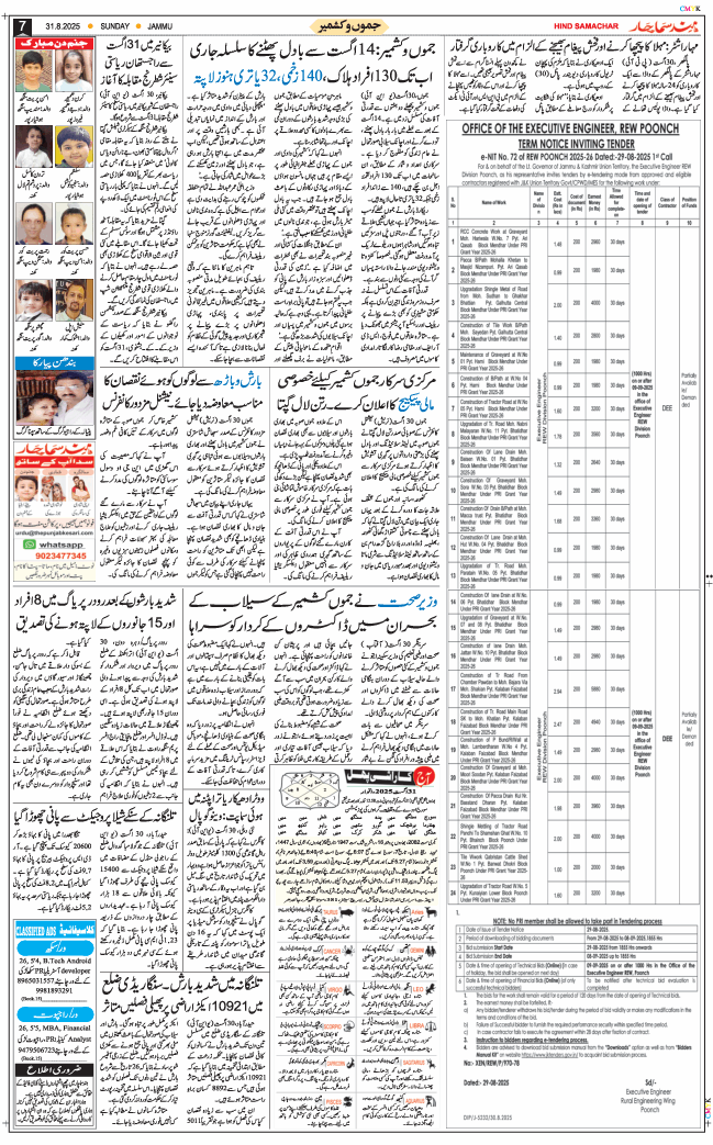 Jammu 2025-08-31