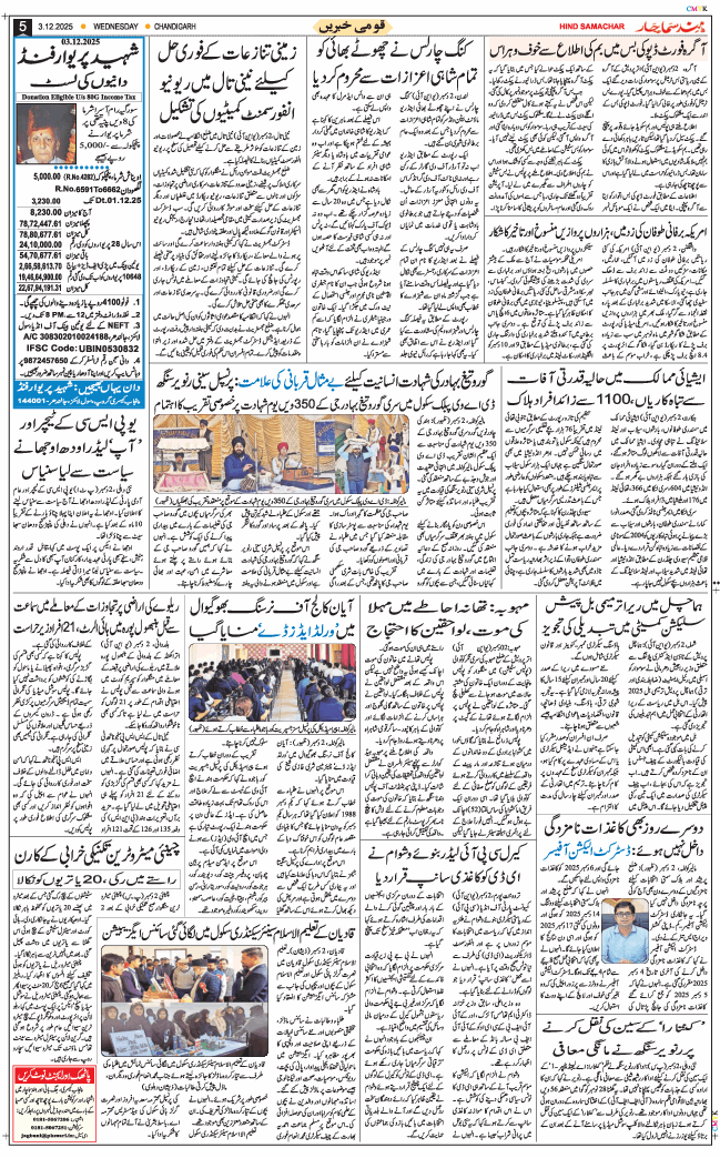 Chandigarh 2025-12-03