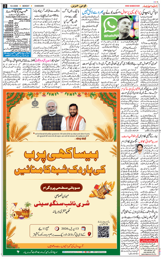 Chandigarh 2026-04-13