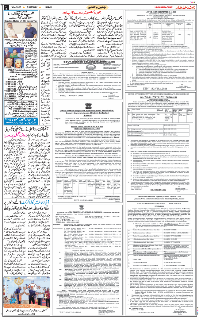 Jammu 2026-04-30