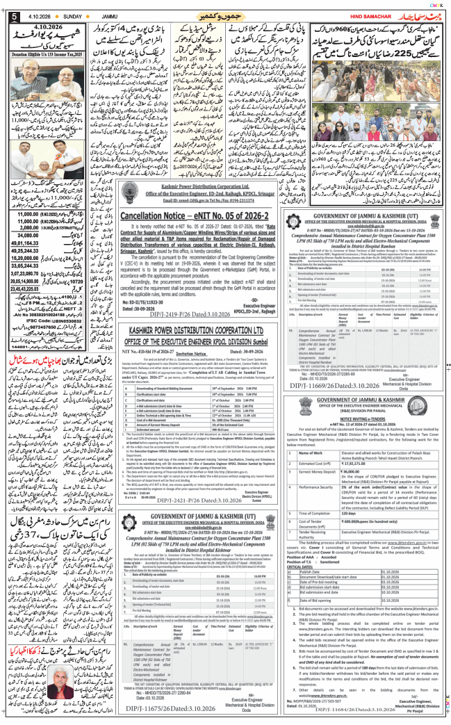 Jammu 2026-10-04